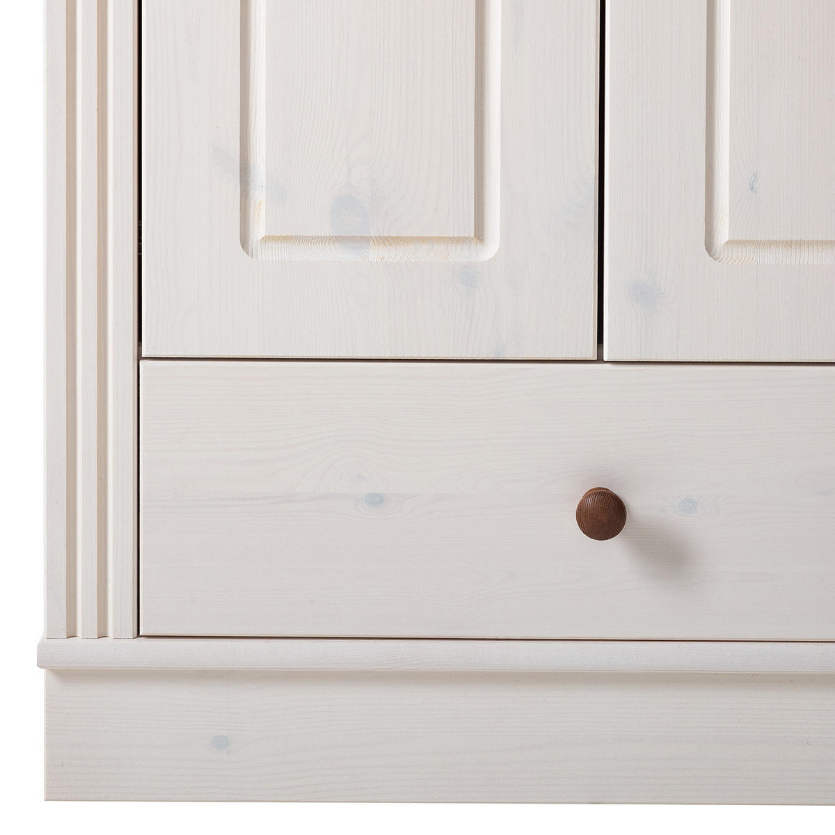 GARDEROBENSCHRANK - Kiefer massiv - Kieferfarben, Holz (65/180/45cm) - home24