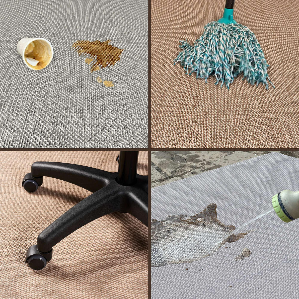 VINYLBODEN, Vinylboden Rolle, Premium Grau 200X350 cm - Grau, Kunststoff (350/200/2.8cm) - STORESDECO