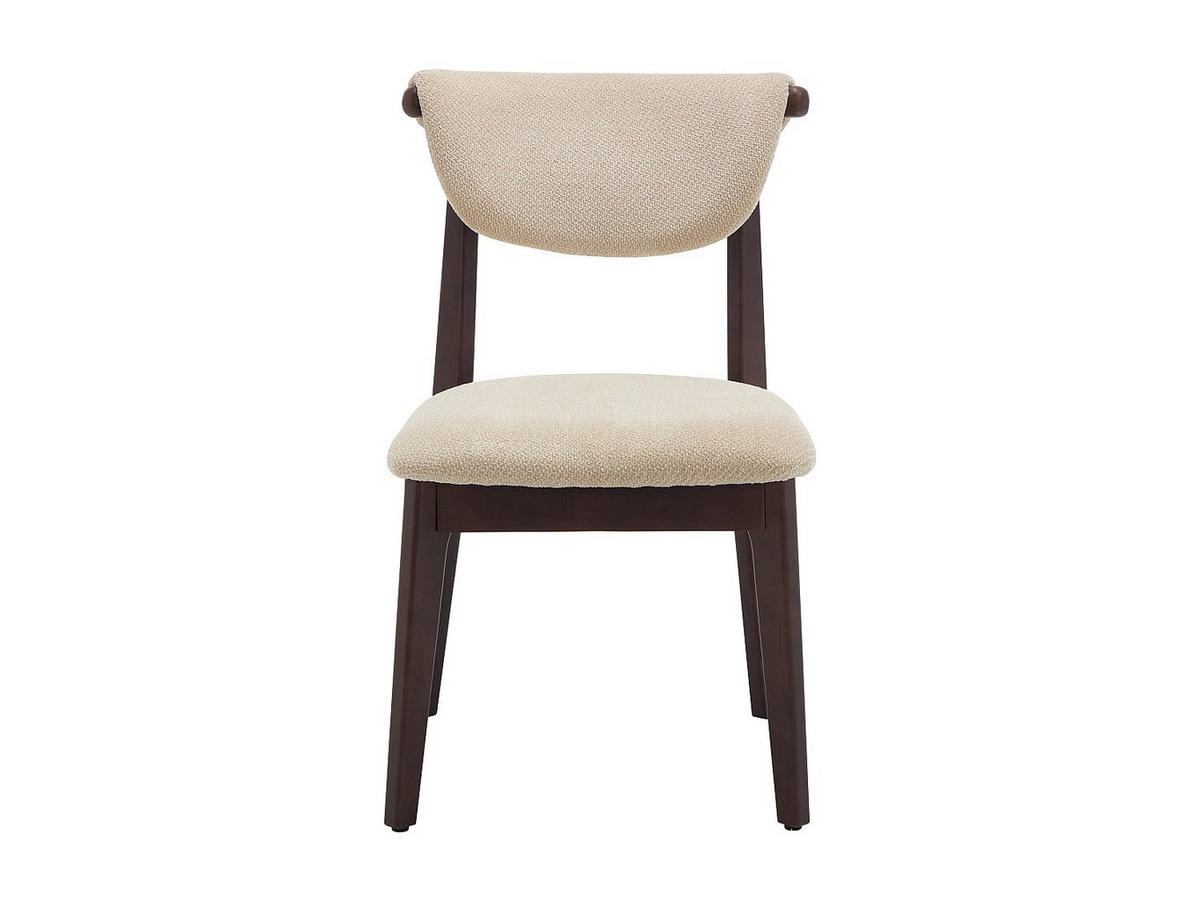 6ER-SET Stühle aus texturiertem Stoff und Kautschukholz - Beige - GABIEL - Beige, Textil (51/83.5/59cm) - Vente-Unique