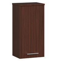 HÄNGESCHRANK Wengefarben 30x22,5x60 cm - Wengefarben/Silberfarben, Holzwerkstoff/Kunststoff (30/60/22.5cm) - Akord