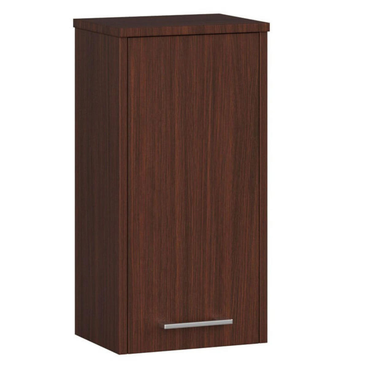 HÄNGESCHRANK Wengefarben 30x22,5x60 cm - Wengefarben/Silberfarben, Holzwerkstoff/Kunststoff (30/60/22.5cm) - Akord