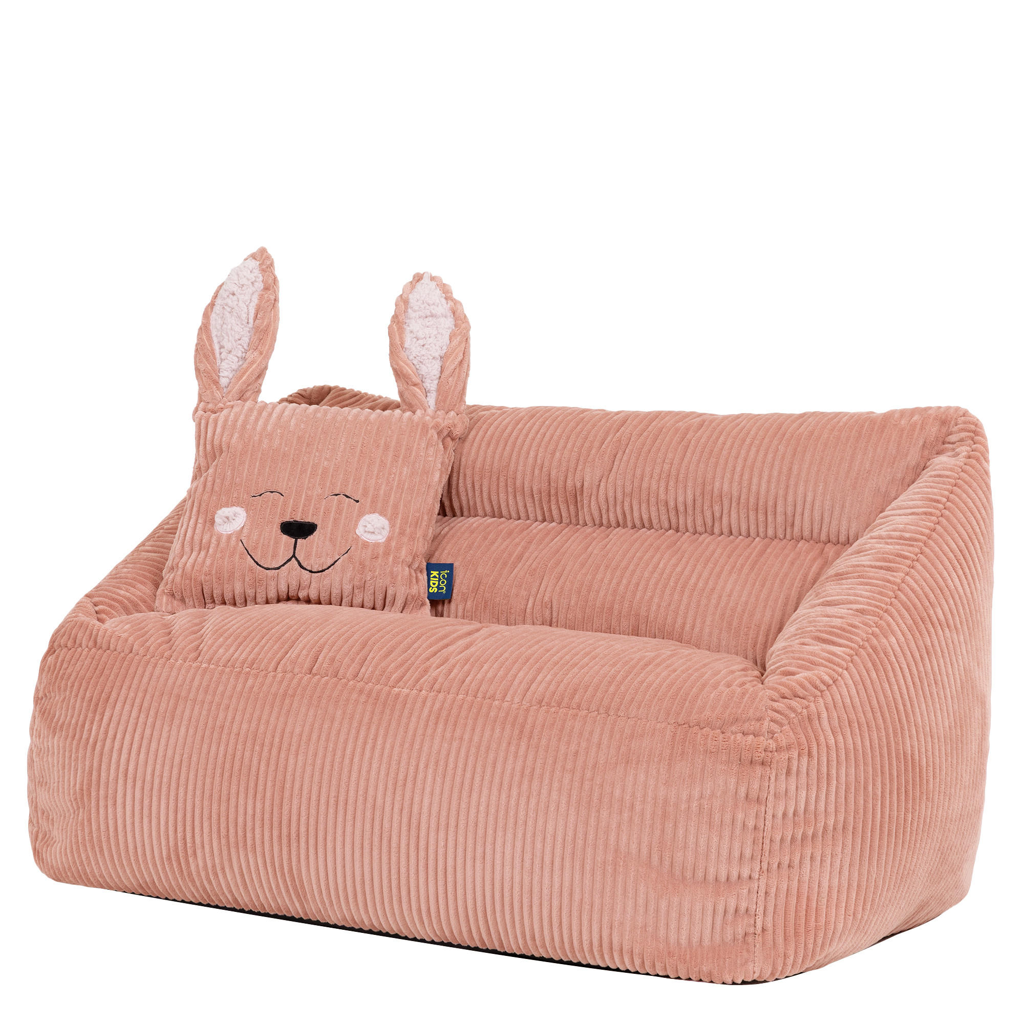 KINDERSITZSACK Sofa Cecilia mit Animalkissen - Pink, Textil (95/50/55cm) - icon