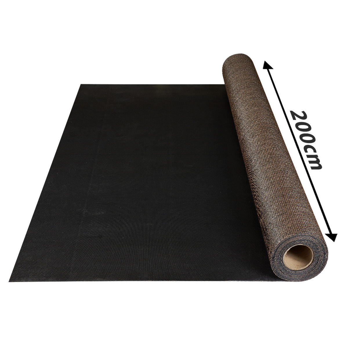 VINYLBODEN, Vinylboden Rolle, Premium Braun-Schwarz 200X250 cm - Braun, Kunststoff (250/200/2.8cm) - STORESDECO