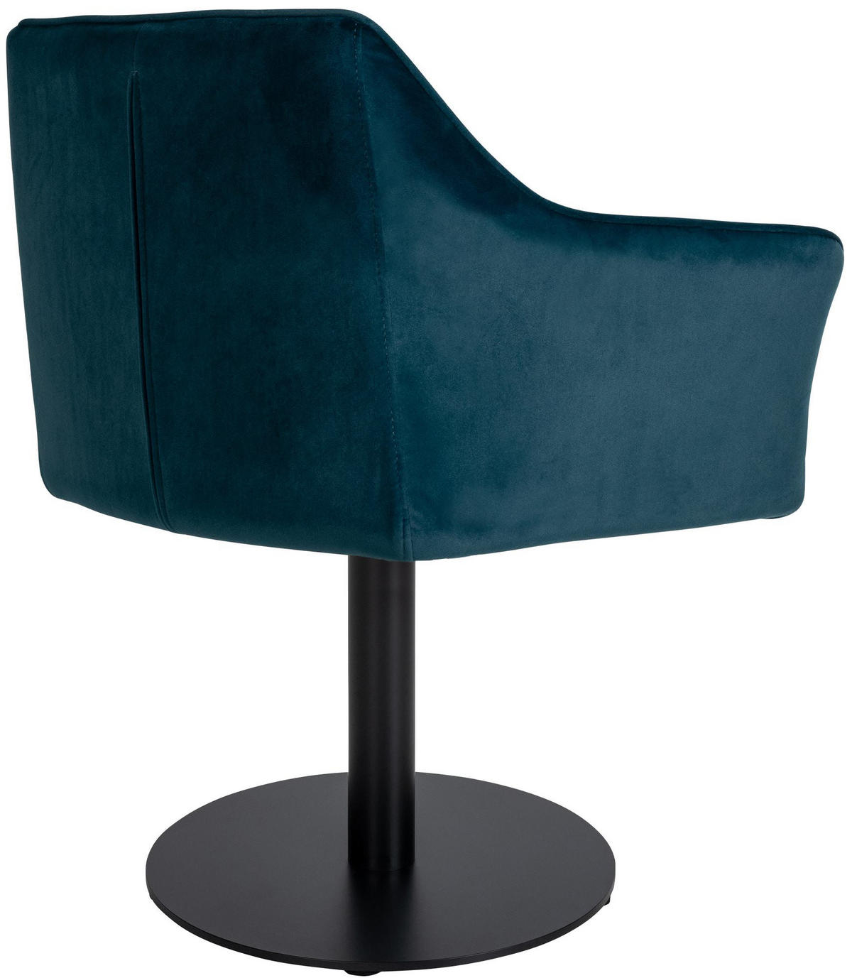 SESSEL Samt Grün - Schwarz/Grün, Textil/Metall (64/75/48cm) - CLP