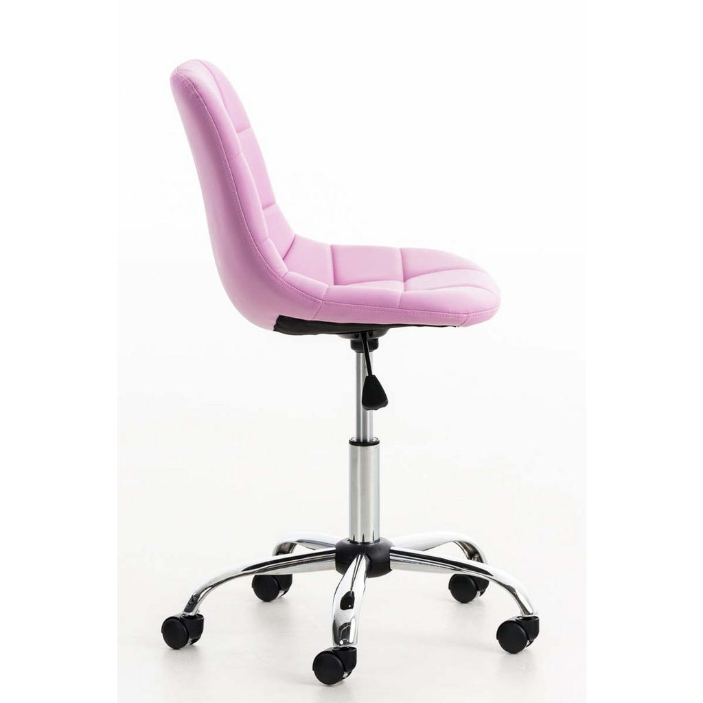 Thumbnail - TPFLiving Bürostuhl, Rosa, Textil, 55x91x55 cm, Arbeitszimmer, Bürostühle, Drehstühle