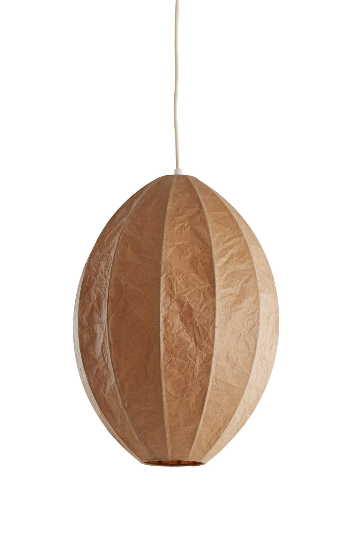 HÄNGELAMPE Milatos - Braun - 38/38/51 cm - Braun, Textil (38/38/51cm) - Light & Living