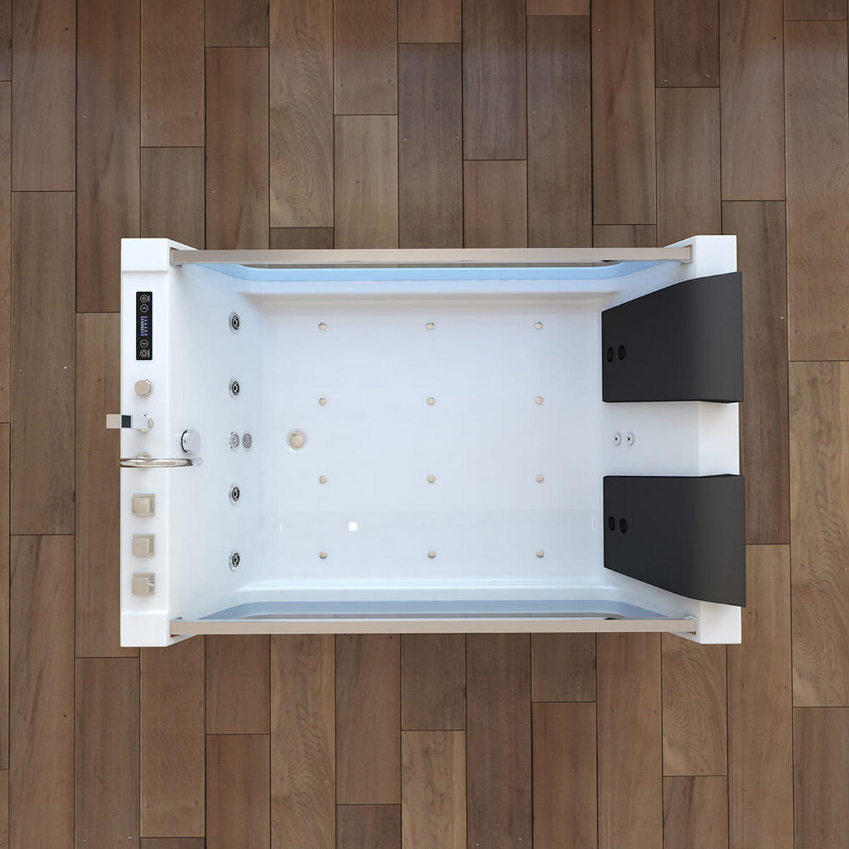 WHIRLPOOL ATLANTIC - Größe: XL - Weiß, Keramik (180/60/120cm) - Home Deluxe