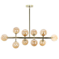 HÄNGELAMPE Ramis 34/90/68 cm - Goldfarben, Metall (34/34/68cm) - Beliani