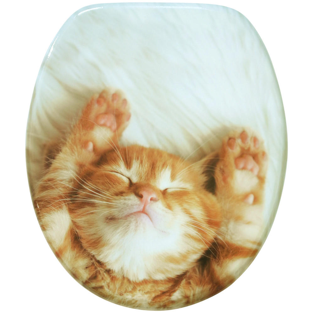 WC-SITZ mit Absenkautomatik Lilly - Braun, Holzwerkstoff (38/6/47cm) - Sanilo