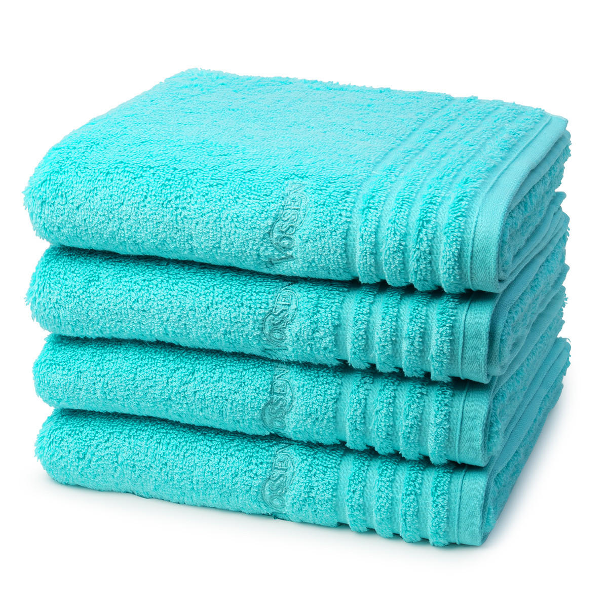 HANDTUCH Vienna Style Supersoft 4er-Set - Türkis, Textil (50/100cm) - Vossen