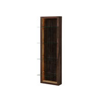 WANDREGAL Akazie 45x30x145 dunkelbraun lackiert BARK #204 - Dunkelbraun, Holz (45/145/30cm) - Massivmoebel24