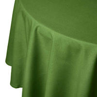 TISCHDECKE olivgrün rund 178 cm, 100% Baumwolle - Olivgrün, Textil (178/178cm) - Homescapes