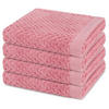 HANDTUCH Harmony 4er-Set - Rosa, Textil (50/100cm) - Ross