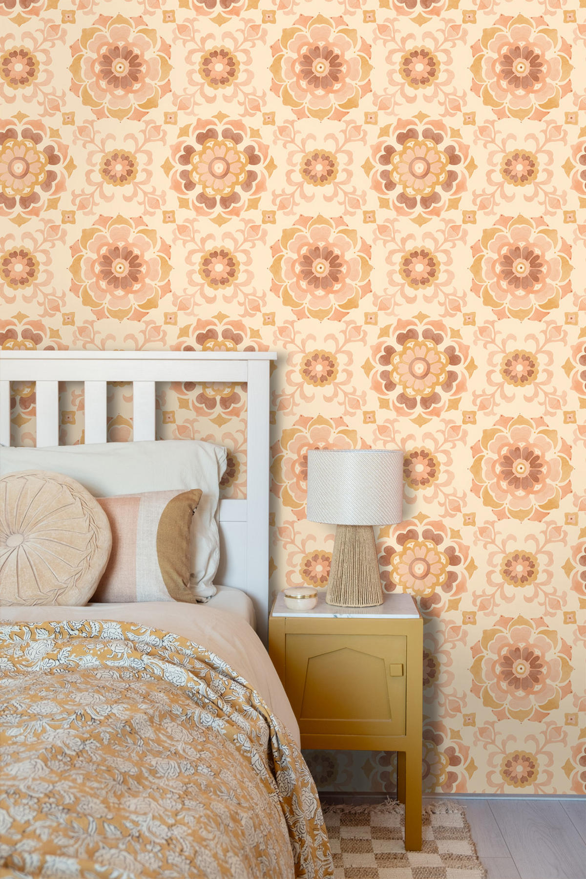 TAPETE Fliesenmuster 50 x 900 cm - Beige, Papier (50/900cm) - ESTAhome