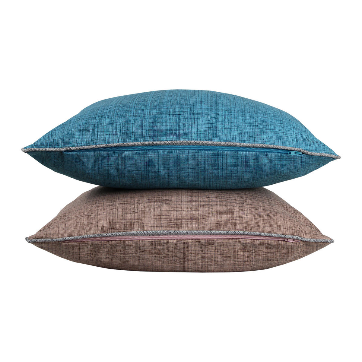 KISSENBEZUG Outdoor meliert 40x40 cm Lachs Rosa - Rosa, Textil (40/40cm) - TiborTex
