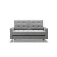 SOFA 2-SITZER MIT SCHLAFFUNKTIONELMA, Grau - Grau, Textil (152/88/92cm)