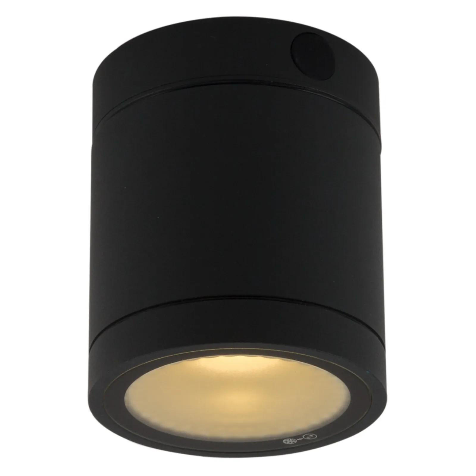 WAND- & DECKENLEUCHTE Negro Schwarz - Schwarz, Metall (5/5/12cm) - click-licht
