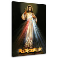 LEINWANDBILD Jesus ich vertraue auf dich - Multicolor, Textil (40/60cm) - Feeby