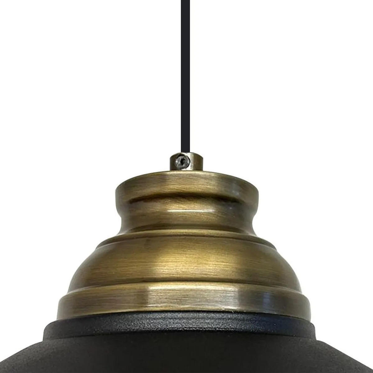 PENDELLEUCHTE Noir - Schwarz, Metall (40/40/21cm) - Bamyum