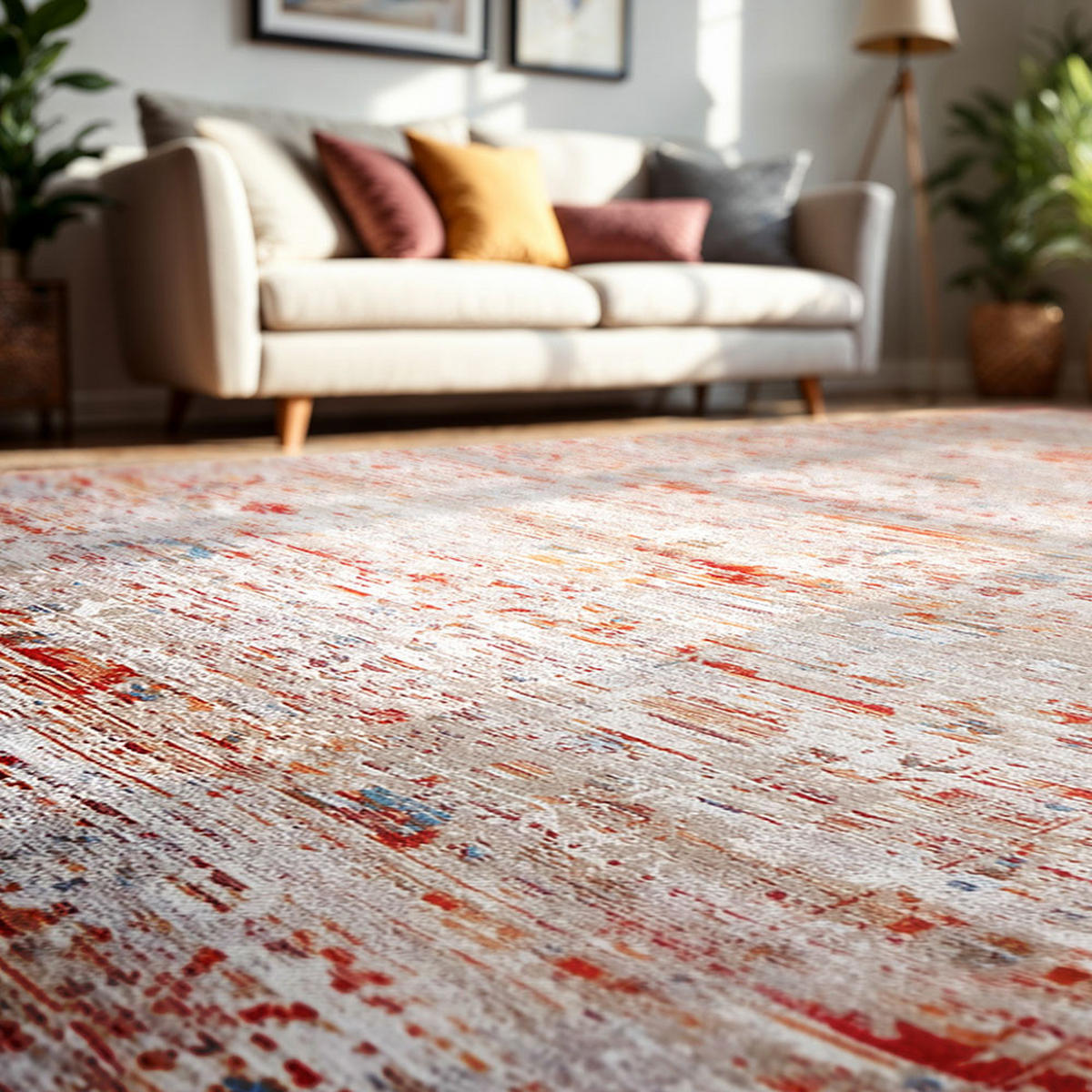 TEPPICH Galata Sunset Antiquarian Ushak 200/280 cm - Rot, Kunststoff/Textil (200/280cm) - Louis De Poortere