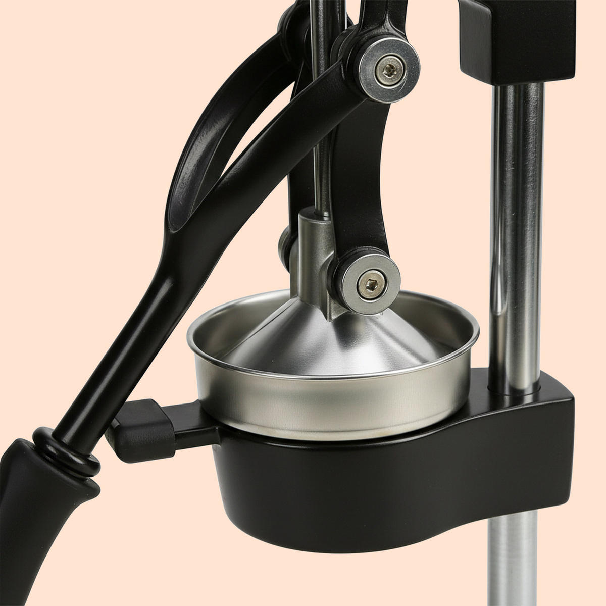 SAFTPRESSE - Schwarz, Kunststoff/Metall (18.5/39.5/27.5cm) - Relaxdays