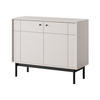 KOMMODE GIAPPONESE 104/84/39 cm mit 2 Türen Kaschmir - Kaschmir, Holzwerkstoff (104/84/39cm) - MASSENO