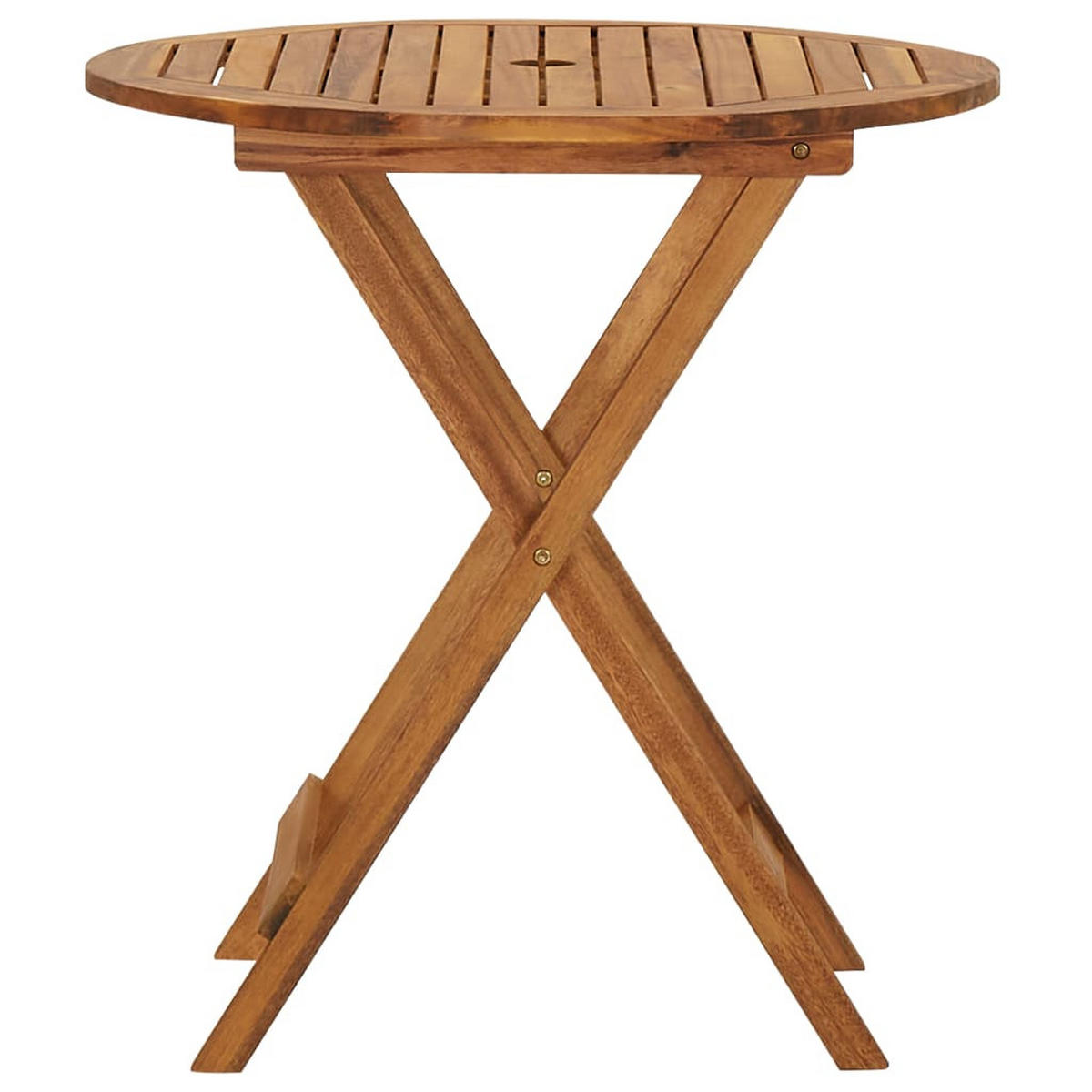 GARTEN-ESSGRUPPE 3-teilig Klappbar Massivholz Akazie - Braun, Holz - vidaXL
