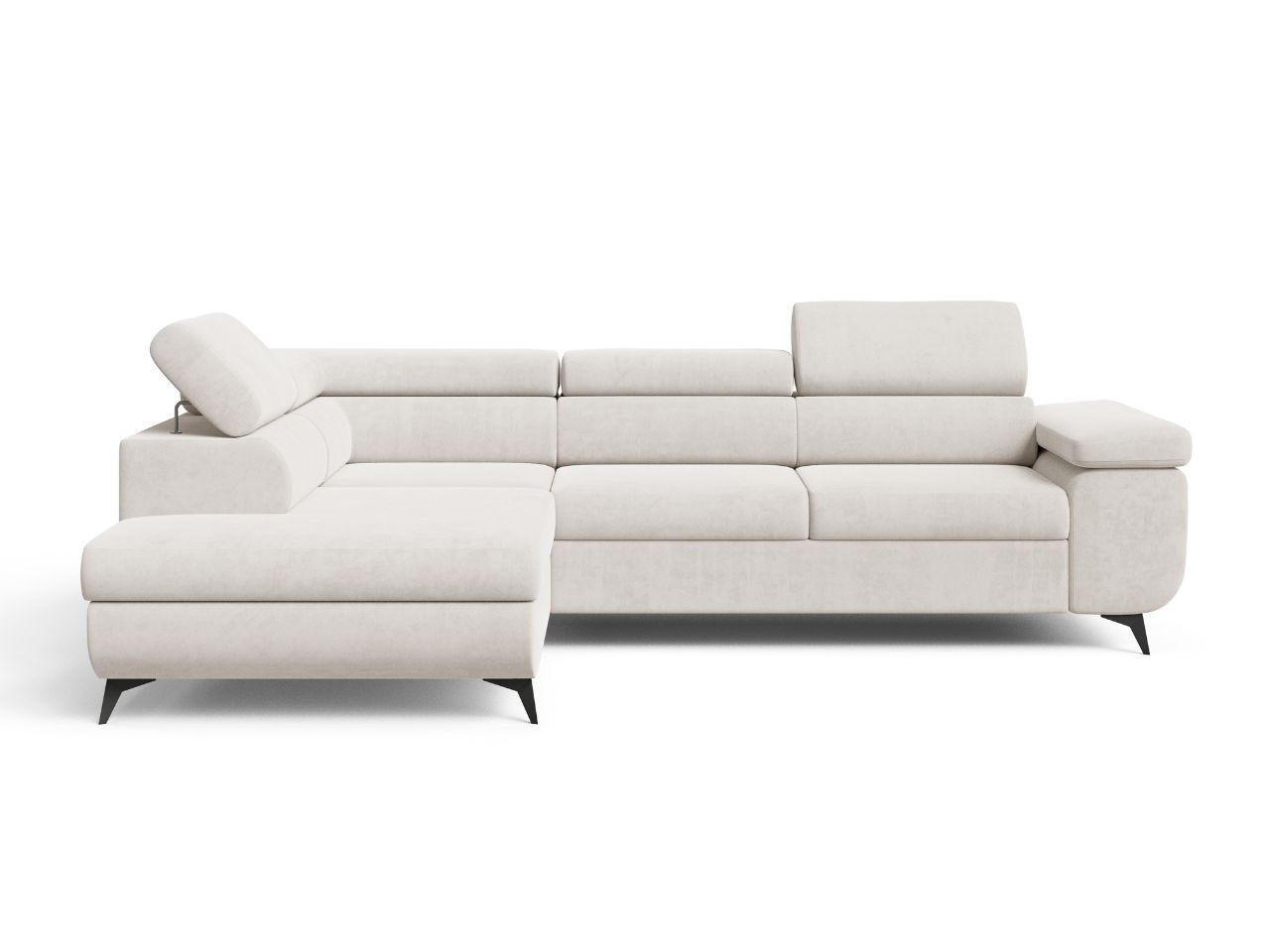 ECKSOFA Argon Ecru Rechts - Ecru/Beige, Holz/Textil (190/255cm) - Graingold