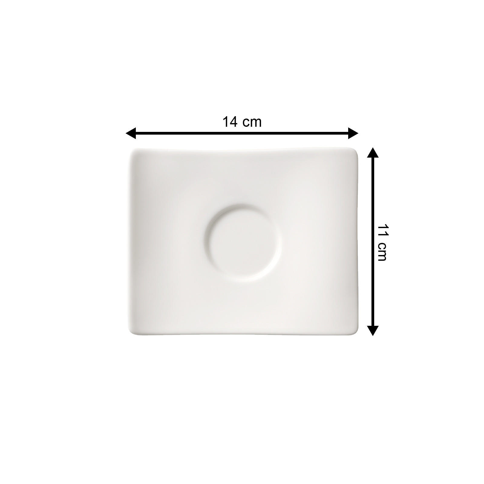 MOKKA- / ESPRESSOUNTERTASSE NewWave weiß 6er Set - Weiß, Keramik (12cm) - Villeroy & Boch