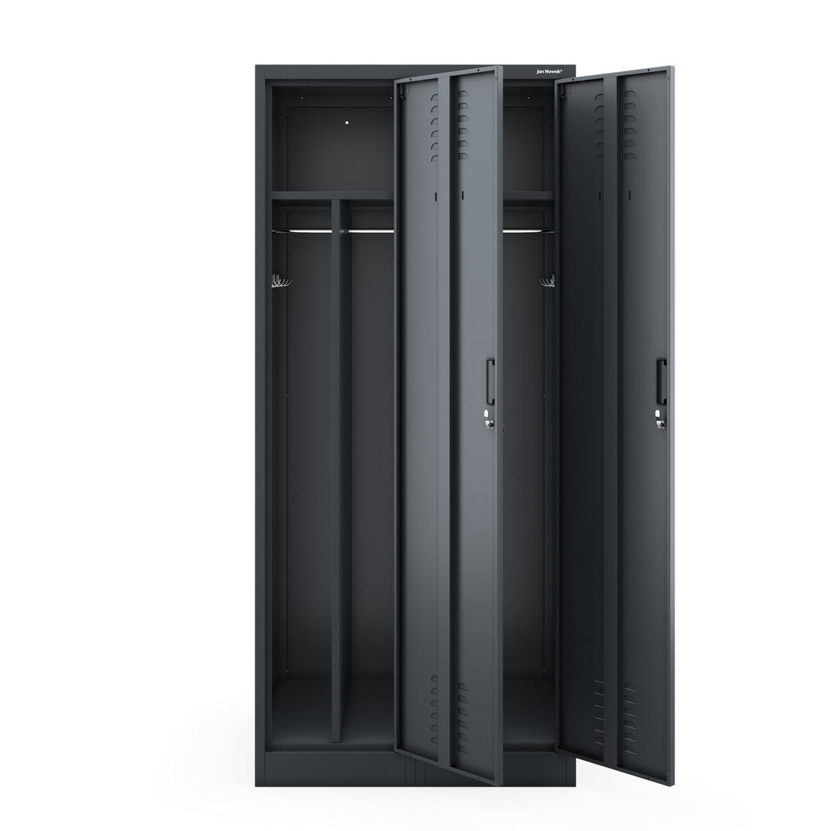 METALL-ARBEITSSCHRANK KACPER D600 - Anthrazit, Metall (80/180/60cm)