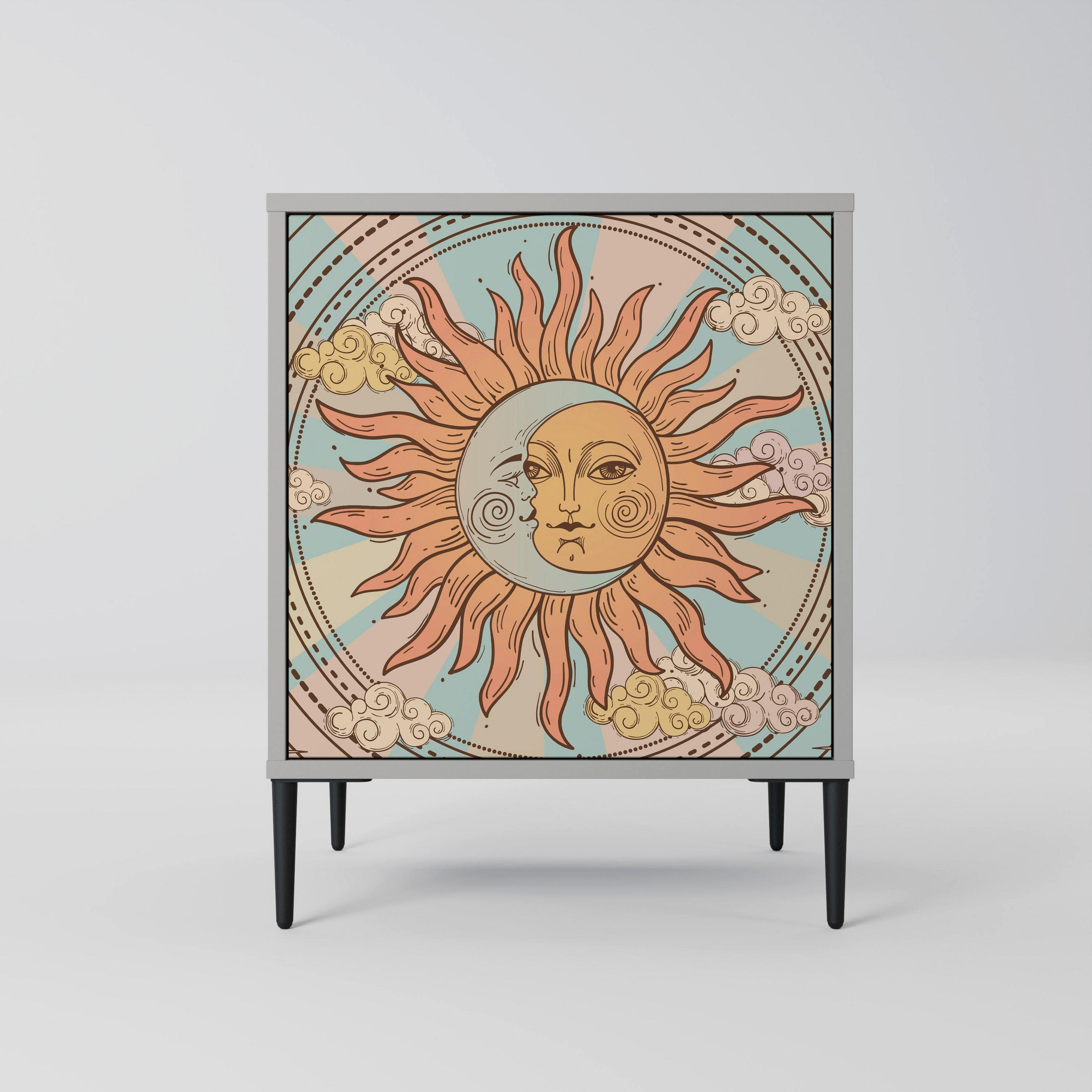 SpaceRebels Sideboard Grau 57.5x72.5x42 cm