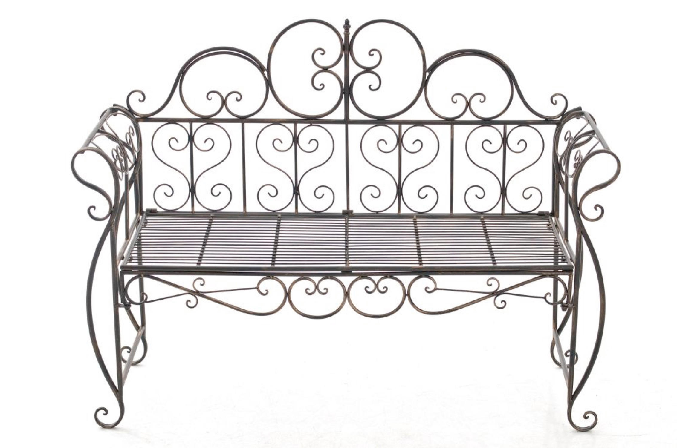 GARTENBANK Minno bronze - Braun, Metall (128/46/94cm) - TPFGarden
