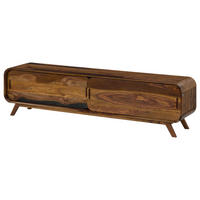 TV-BOARD Sheesham 192x40x48 dunkelbraun lackiert MAILAND #229 - Dunkelbraun, Holz (192/48/40cm) - Massivmoebel24