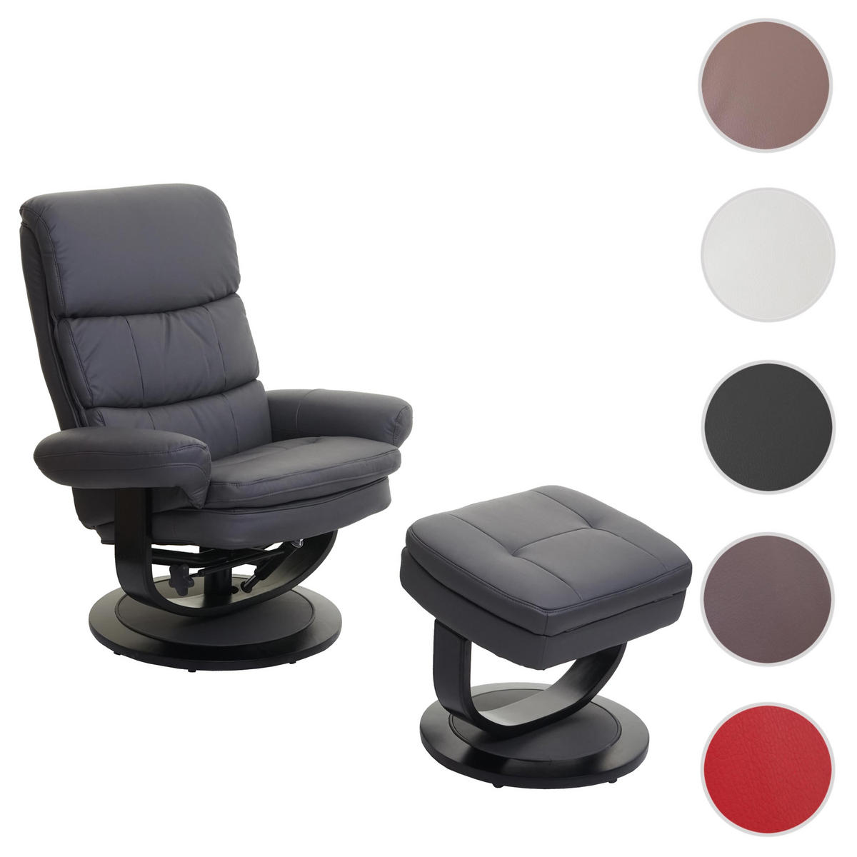 RELAXSESSEL Grau - Grau, Textil (84/107/120cm) - MCW