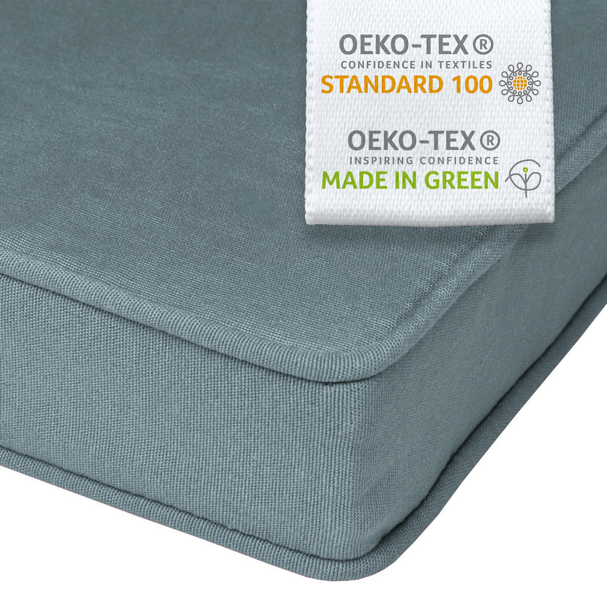 AUFLAGE für Hollywoodschaukel Loft HS 180x50cm Taubenblau - Blaugrau, Textil (100/180cm) - Beautissu 