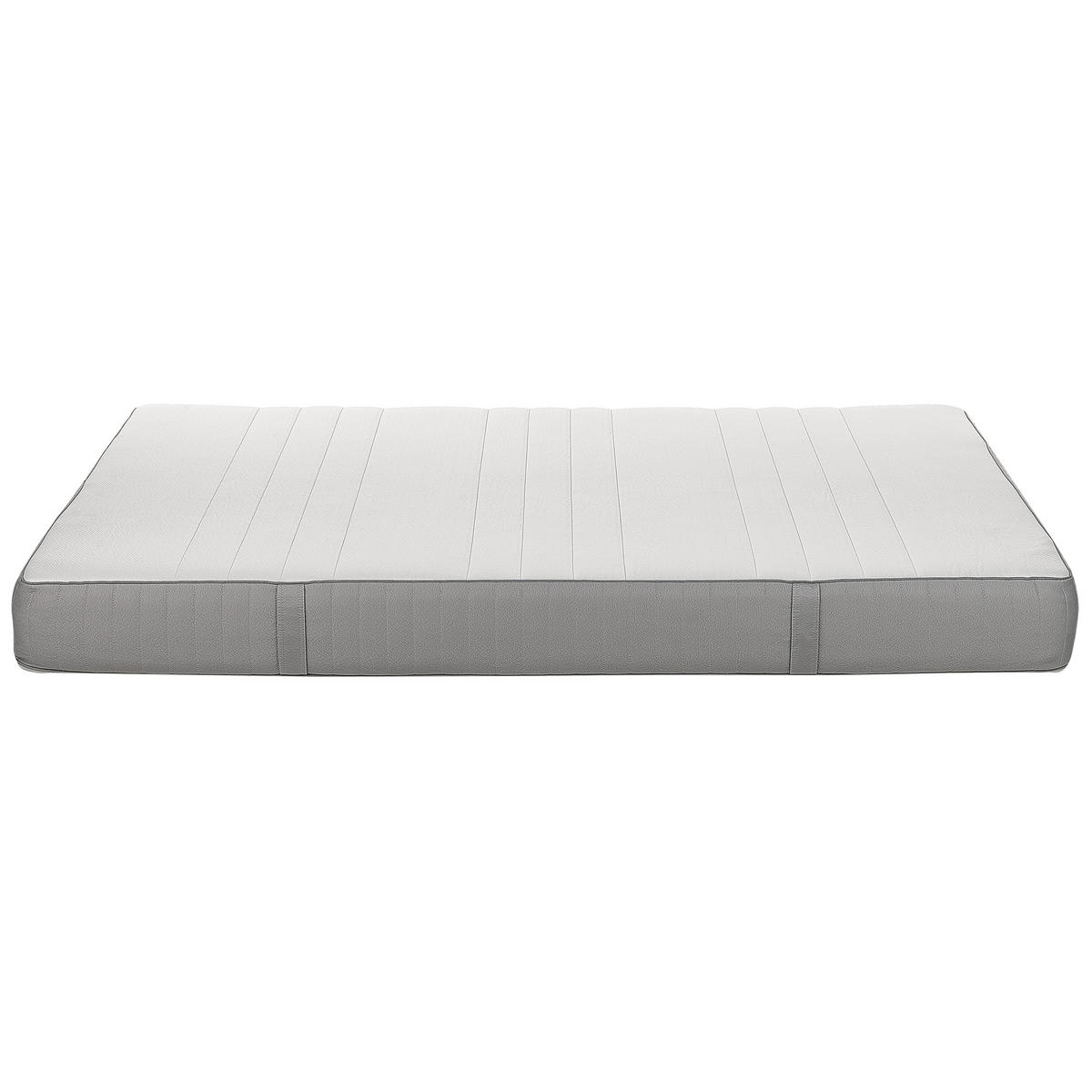 SCHAUMMATRATZE H2/3 Mittel 160/200 cm Cheer - Weiß, Textil (160/200cm) - Beliani