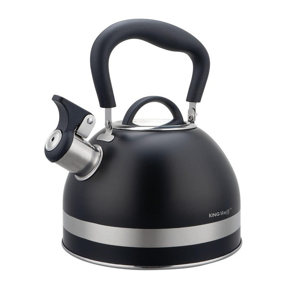 WASSERKESSEL Schwarz 22/18/23 cm KH1858 - Schwarz, Metall (22cm) - Kinghoff 