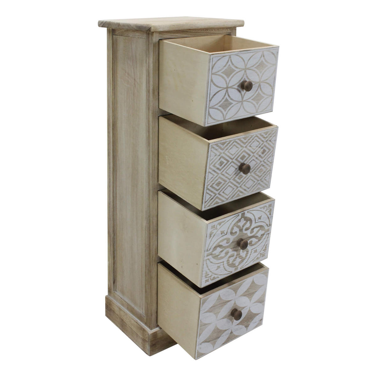 KOMMODE Hellbraun 25/29/81 cm - Hellbraun, Holz (25/81/29cm) - Mobili Rebecca