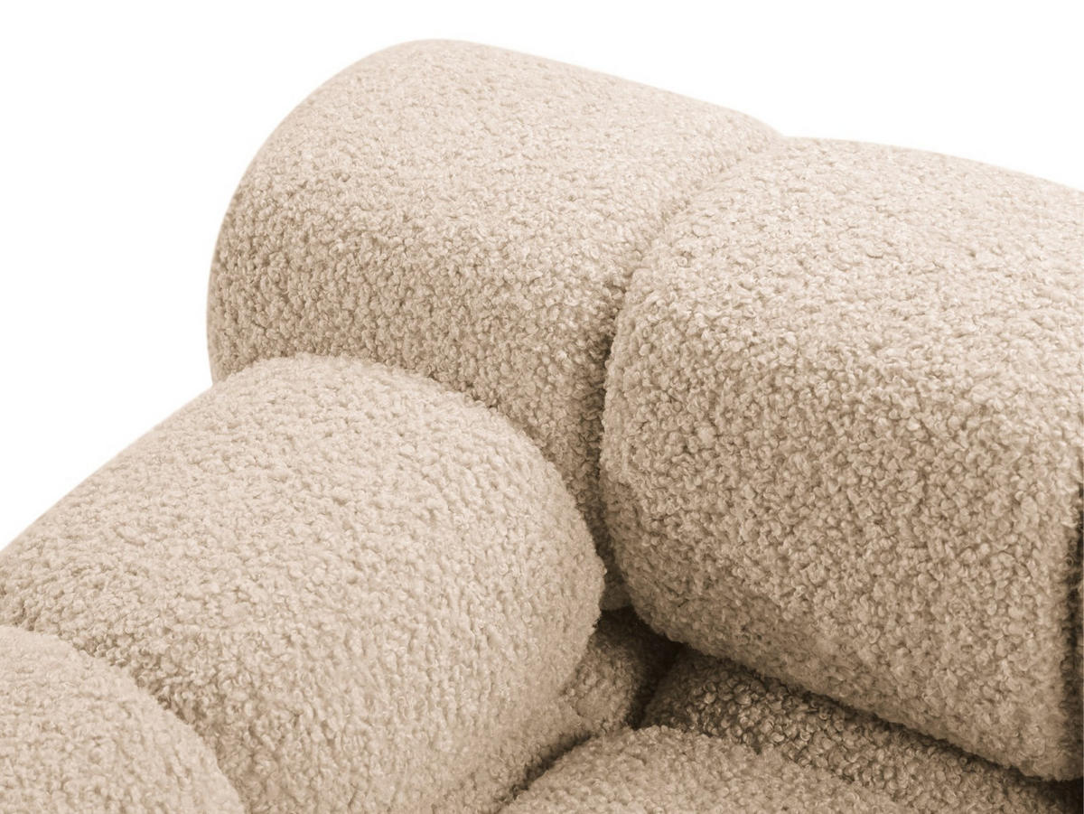 SOFA modular links Bellis aus Boucle sandfarben 4 Sitzplätze - Sandfarben, Textil (282/70/94cm) - Micadoni
