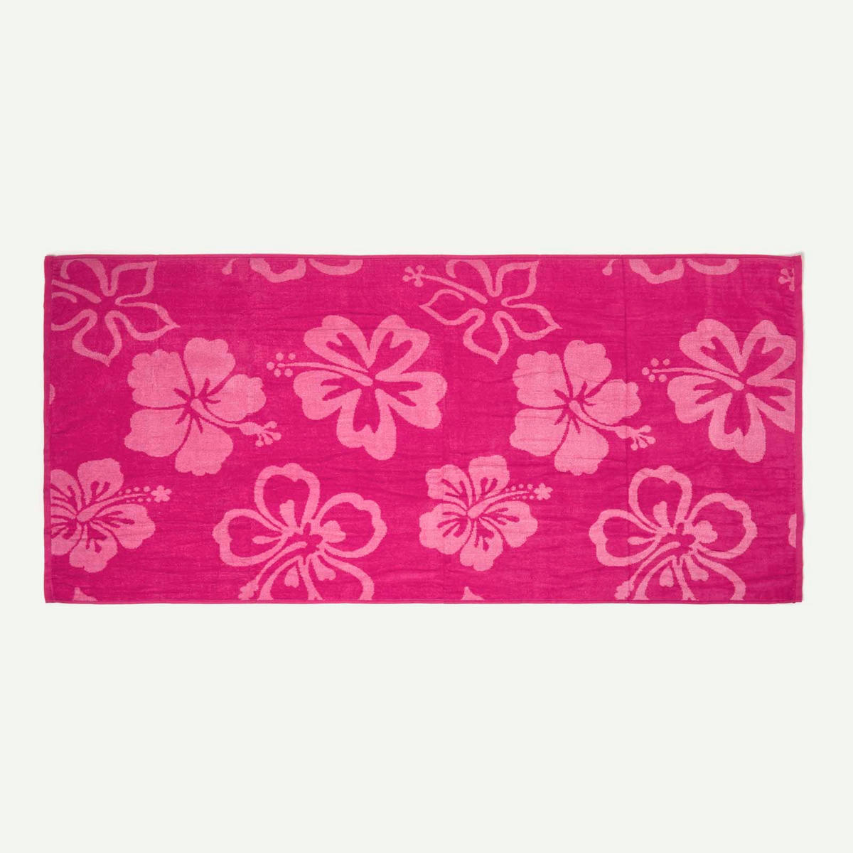 STRANDTUCH Blumen beere 70/150 cm - Beere, Textil (70/150cm) - Homescapes
