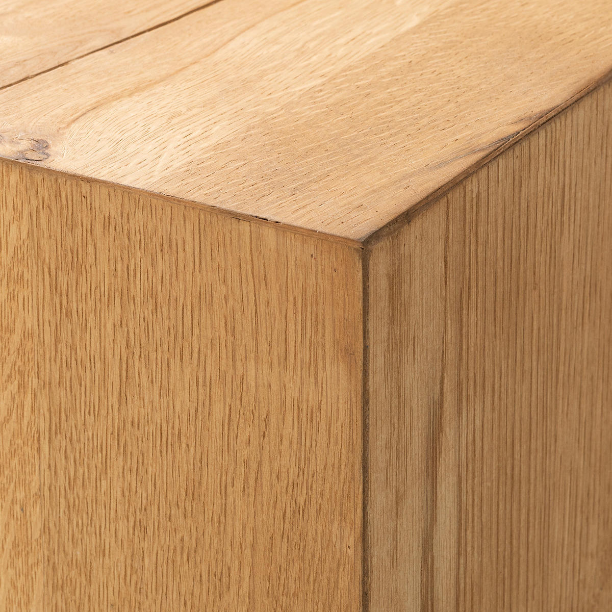 BEISTELLTISCH - Echtholzfurnier - Eichefarben, Holzwerkstoff (27/27/40cm) - home24