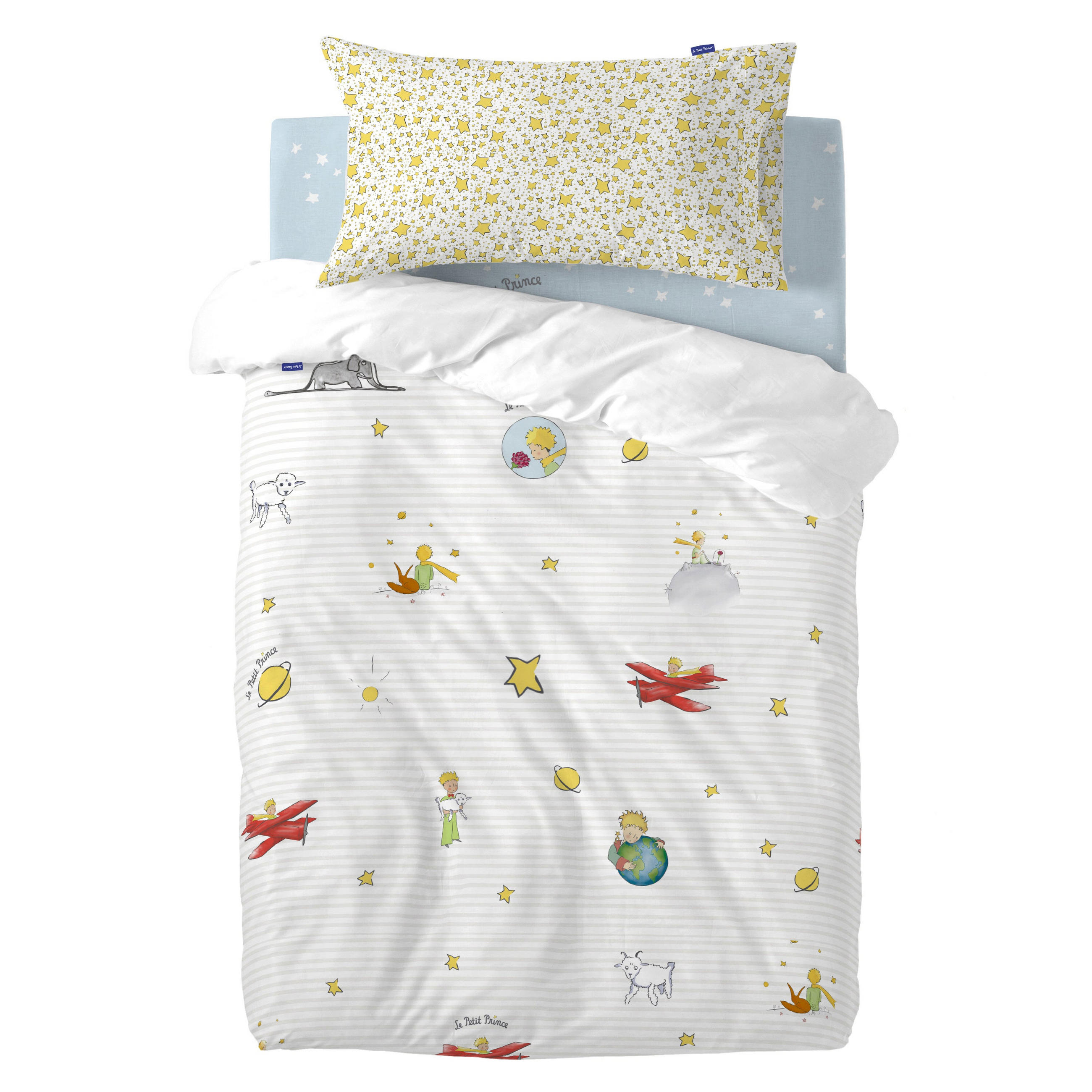BETTBEZUG 2er-Set teiliges son monde 115x145 cm (kinderbett) mehrfarbig - Multicolor, Textil (115/145cm) - Happy Friday