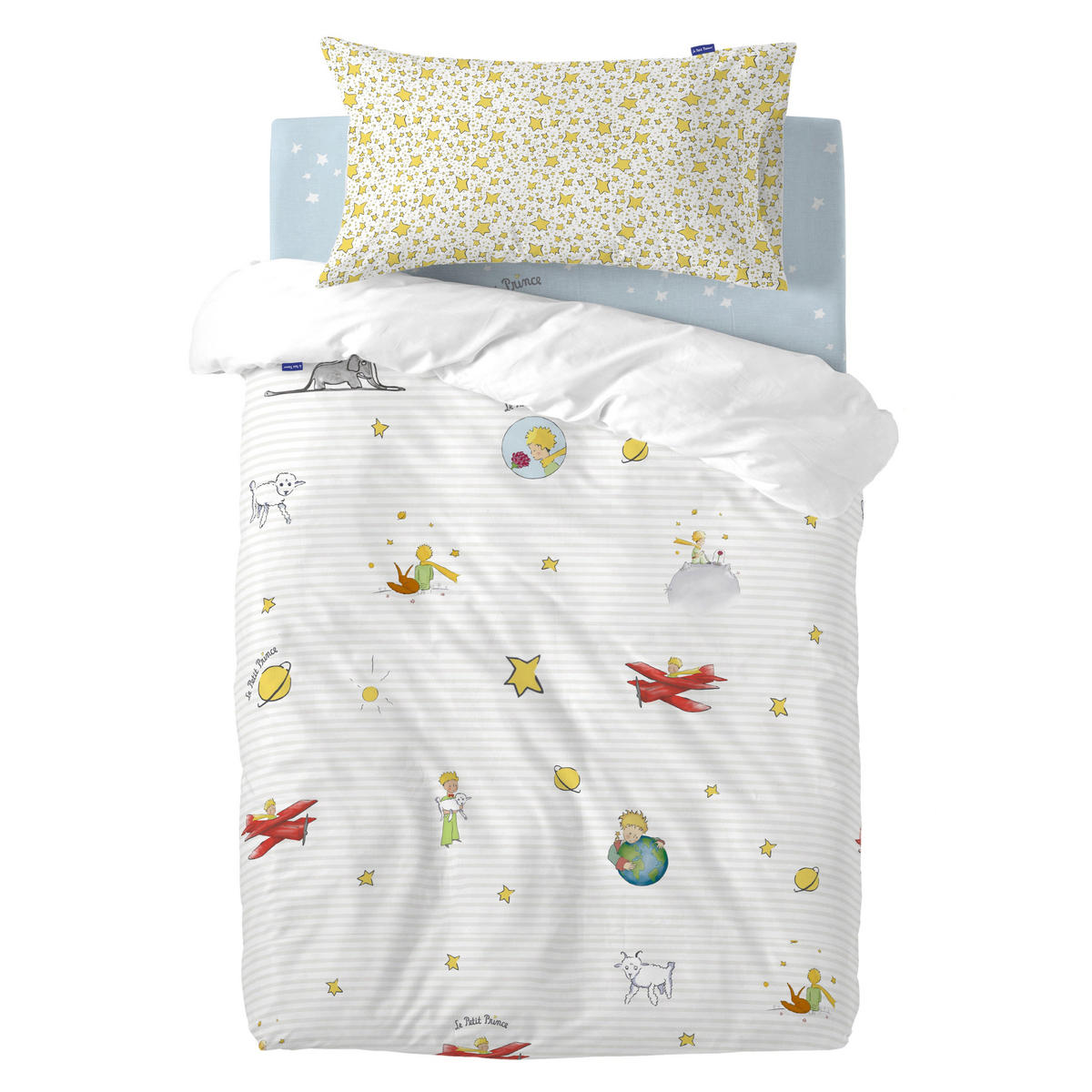 BETTBEZUG 2er-Set teiliges son monde 115x145 cm (kinderbett) mehrfarbig - Multicolor, Textil (115/145cm) - Happy Friday