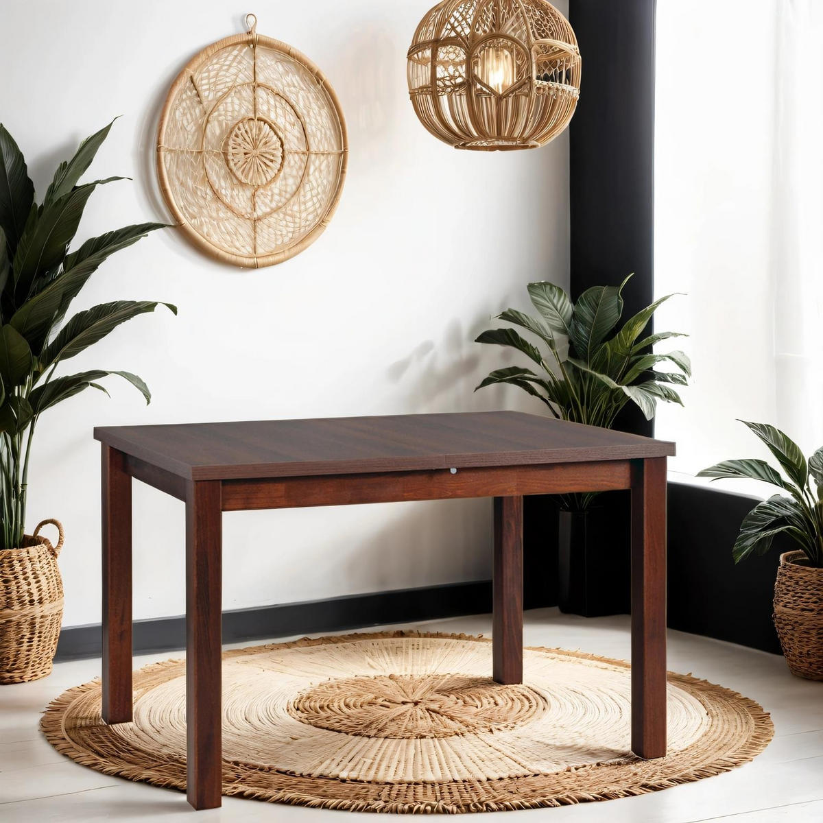 TISCH Max V Nussbaum, Klapptisch mit Holz Beine - Nussbaumfarben, Holz/Holzwerkstoff (120/80/78cm) - Bettso