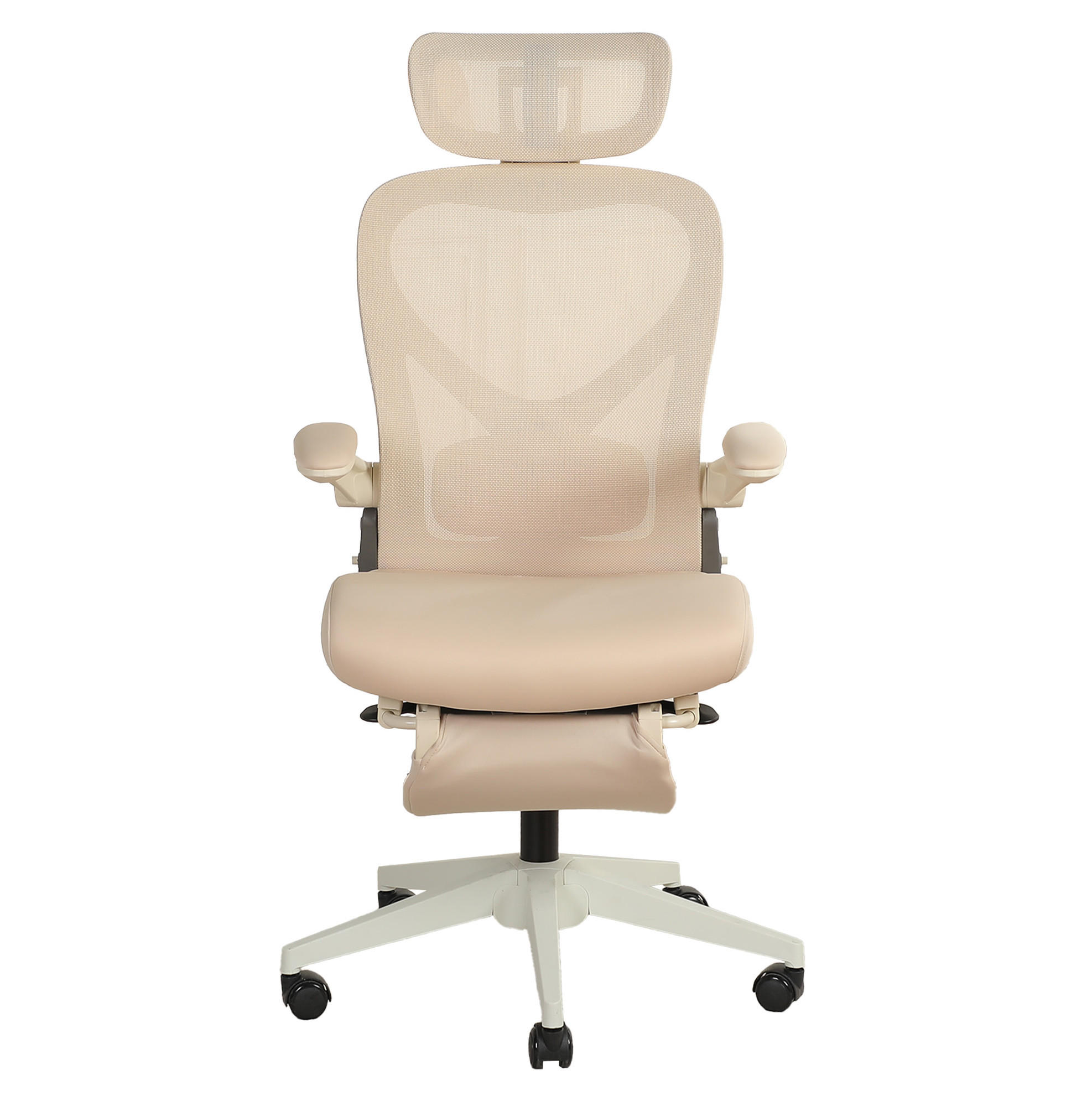 Okwish Drehstuhl Creme 62x129x48.5 cm