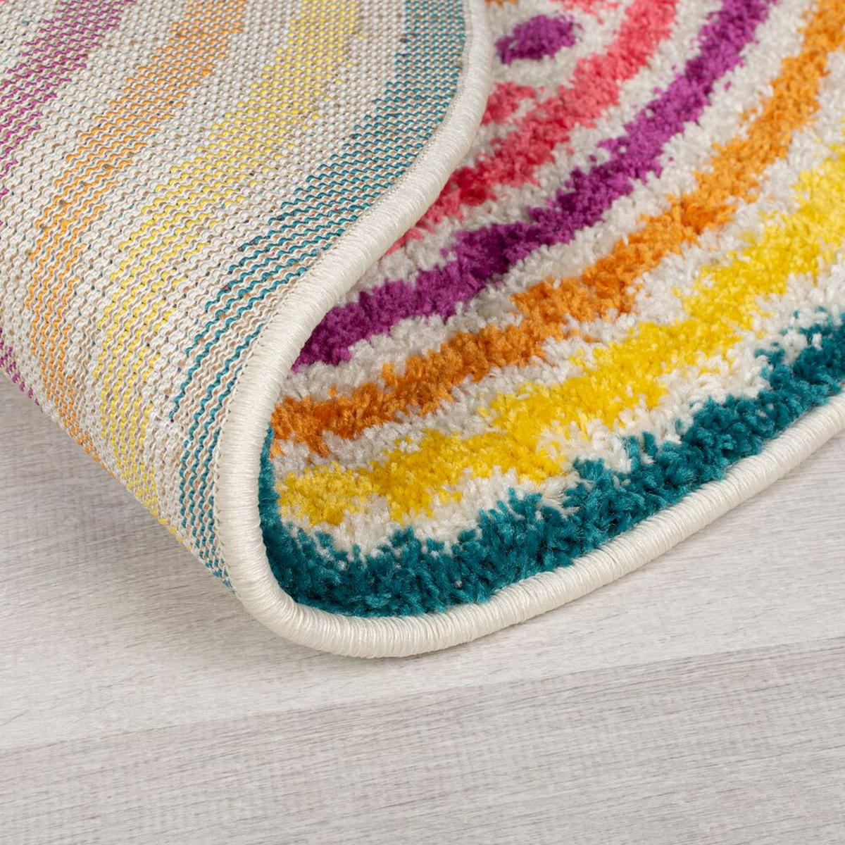 KINDERTEPPICH Shaggy-Design, pflegeleicht, bunt HOLME, 100x100 cm - Multicolor, Textil (100/100cm) - KADIMA DESIGN