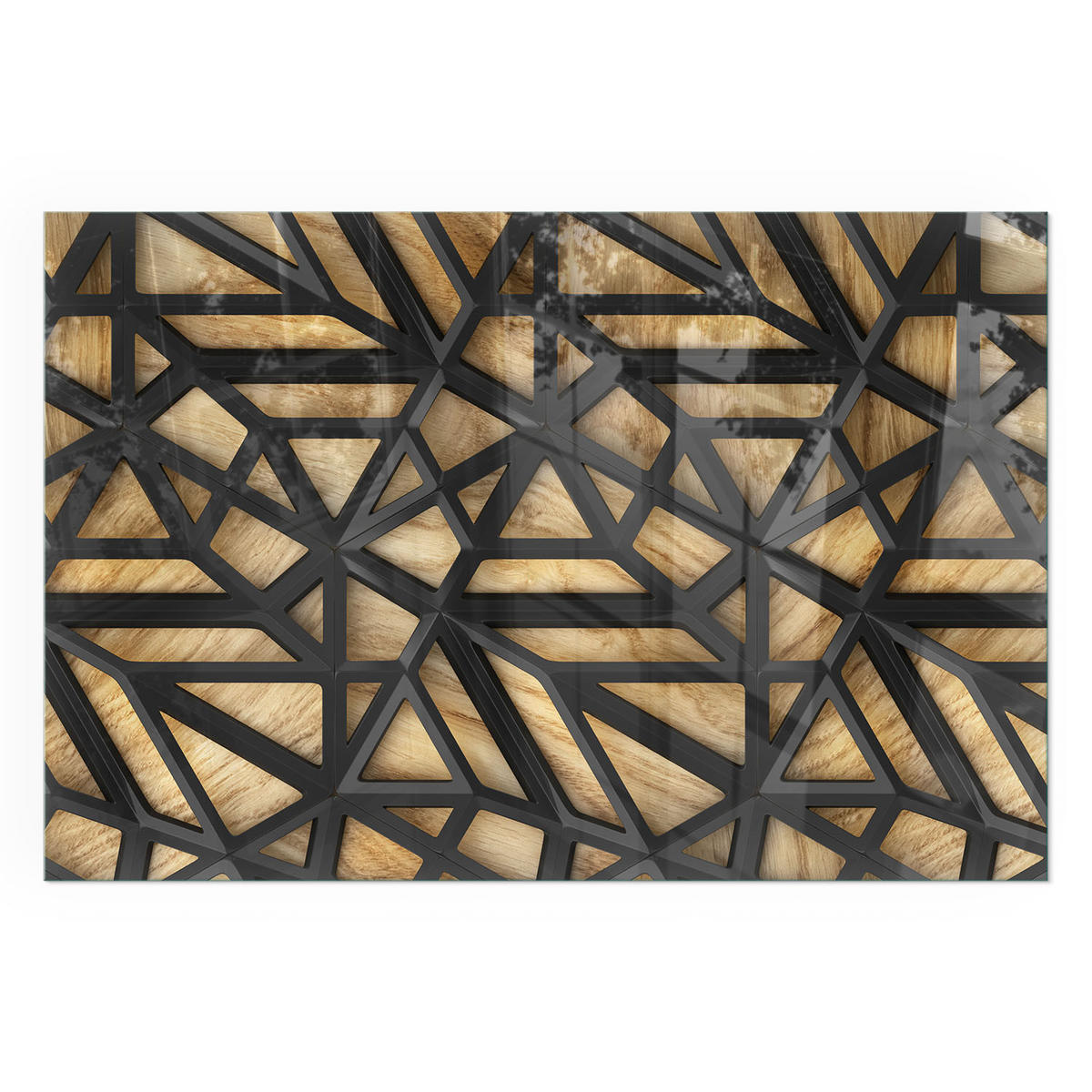 GLASPLATTE für Kamin 120x80 cm - Braun, Glas (120/80/0.4cm) - TULUP