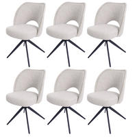 ESSZIMMERSTUHL Cremeweiß 6er-Set - Weiß, Textil (54/84/61cm) - MCW