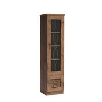 VITRINE UDINE 190 / 46 cm in Eichefarben - Eichefarben, Holzwerkstoff (46/190/44cm) - MASSENO