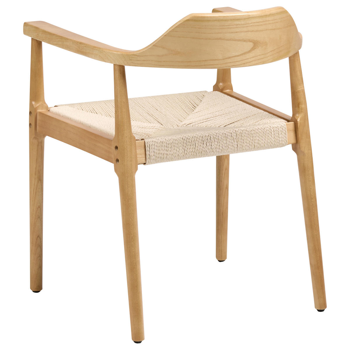 ESSZIMMERSTUHL 2er-Set Holz Hellbraun/Beige Oakdale - Hellbraun, Holz (58/73/53cm) - Beliani